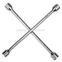 DT008 Cross Rim Wheel Wrench totalmente polido ferramentas de reparação de automóveis